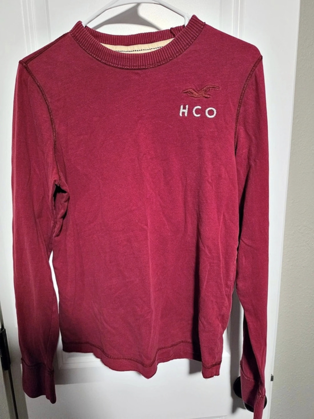 Hollister Long Sleeve Logo Sweatshirt Size Small